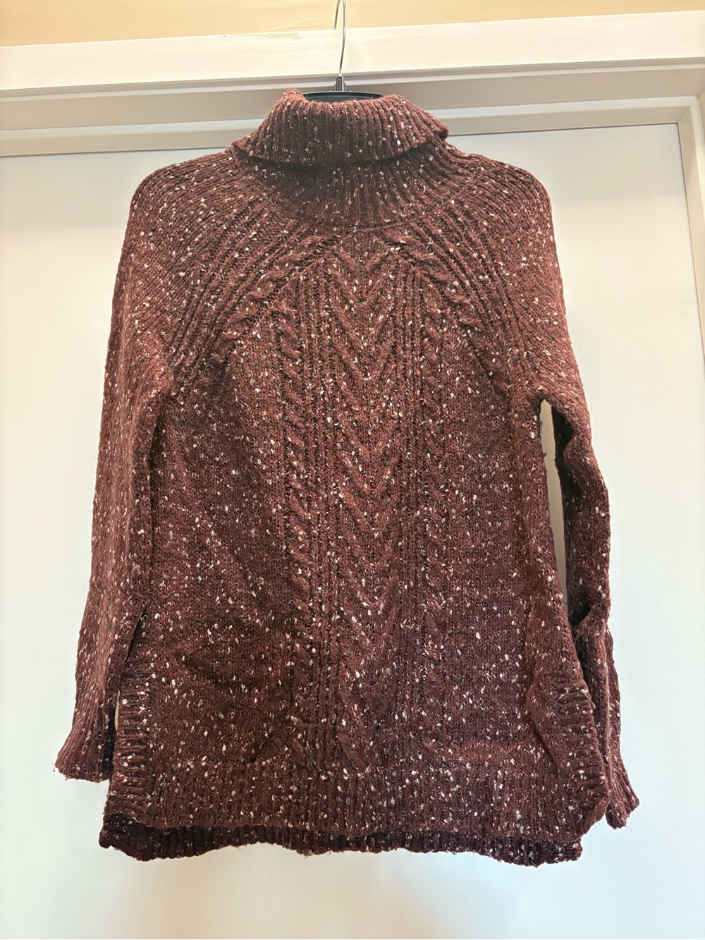 Sanctuary Cozy Chunky Knit Brown Turtleneck Sweater